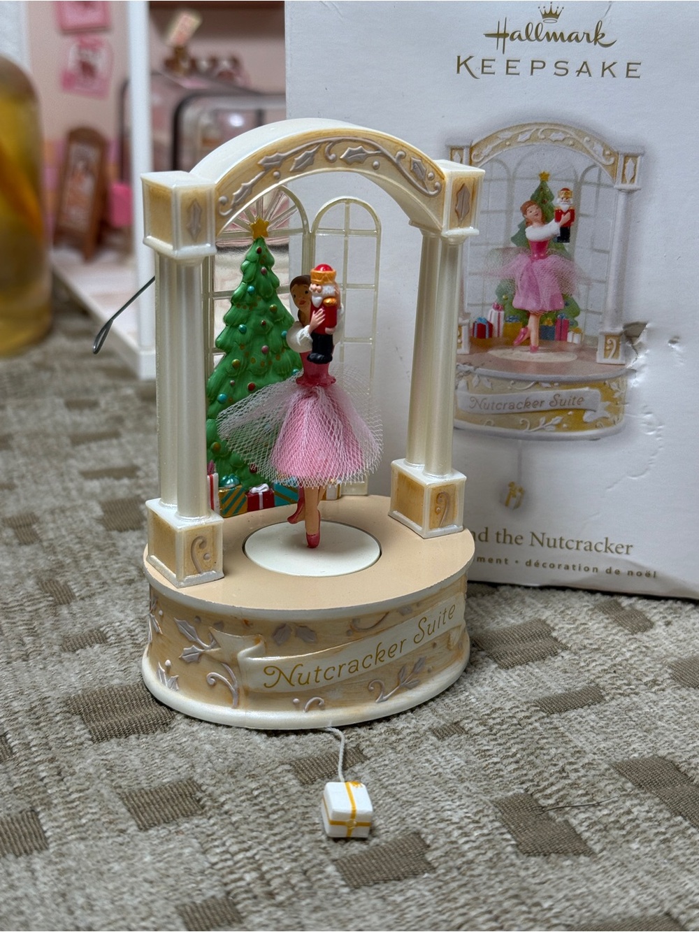 2010 Hallmark Clara And The Nutcracker Pull String Musical Ornament Tested Work